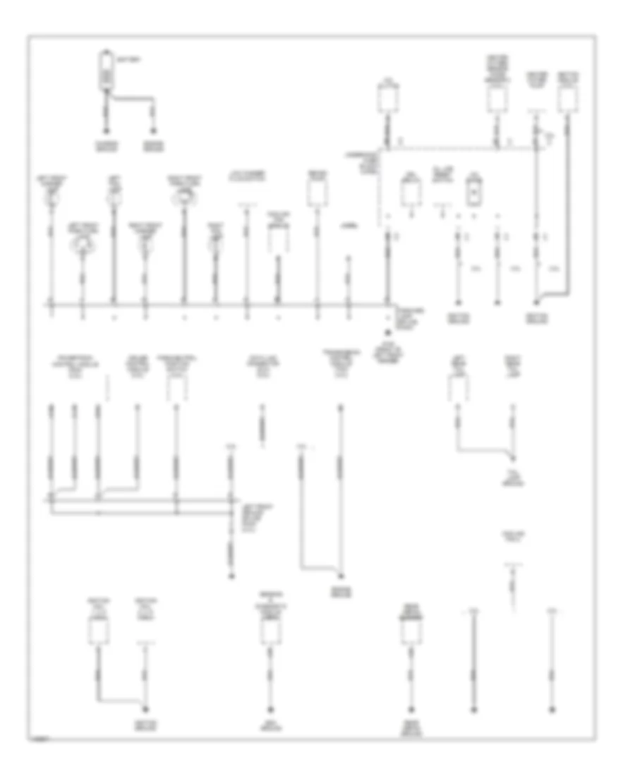 Ground Distribution Wiring Diagram 1 of 3 for Saturn LS1 2000