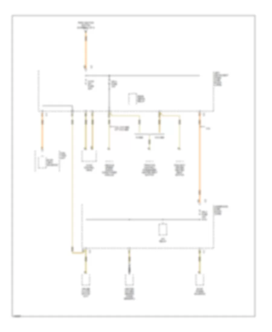Power Distribution Wiring Diagram 4 of 4 for Saturn LS1 2000