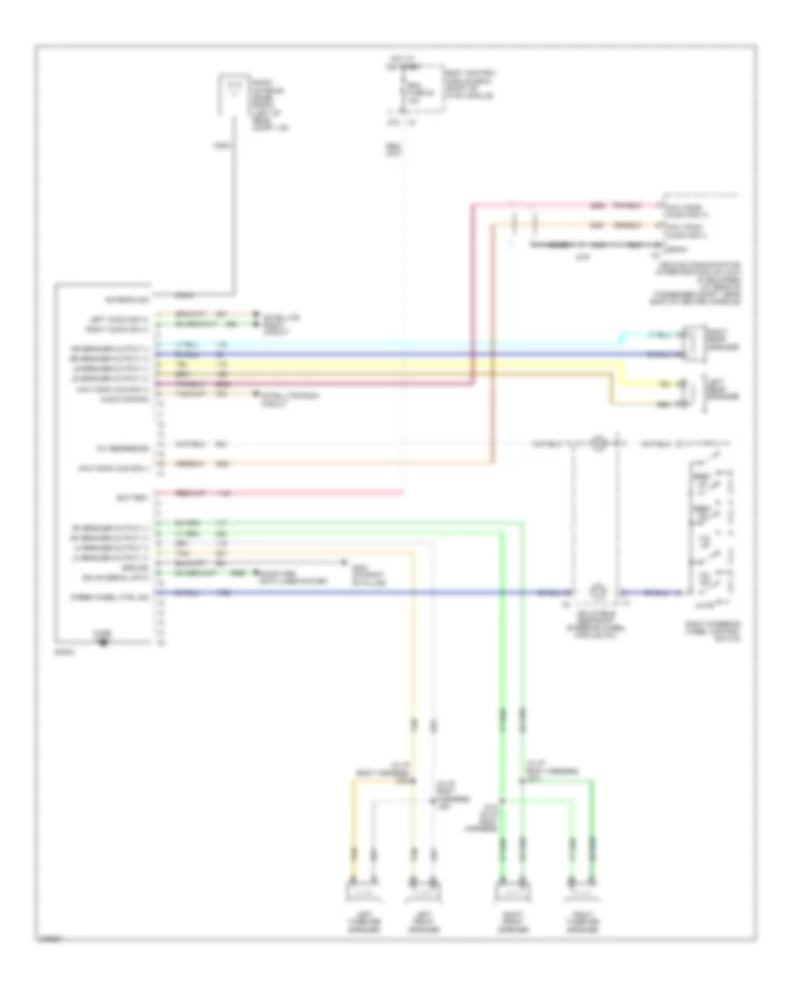 Radio Wiring Diagram, without Amplifier for Saturn Sky Red Line 2008