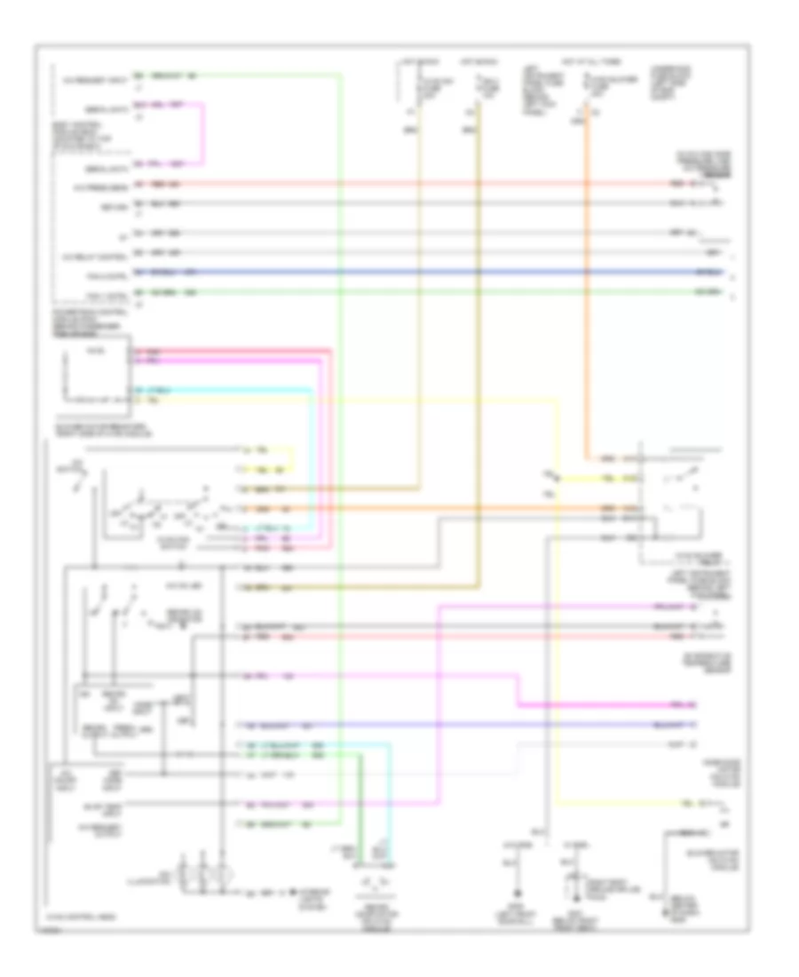 A C Wiring Diagram 1 of 2 for Saturn LW1 2000