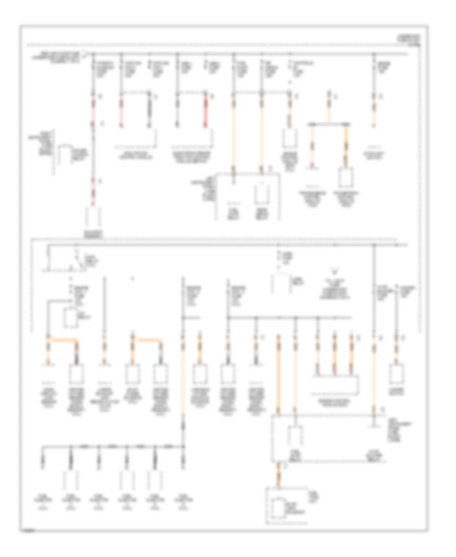 Power Distribution Wiring Diagram 2 of 4 for Saturn LW1 2000
