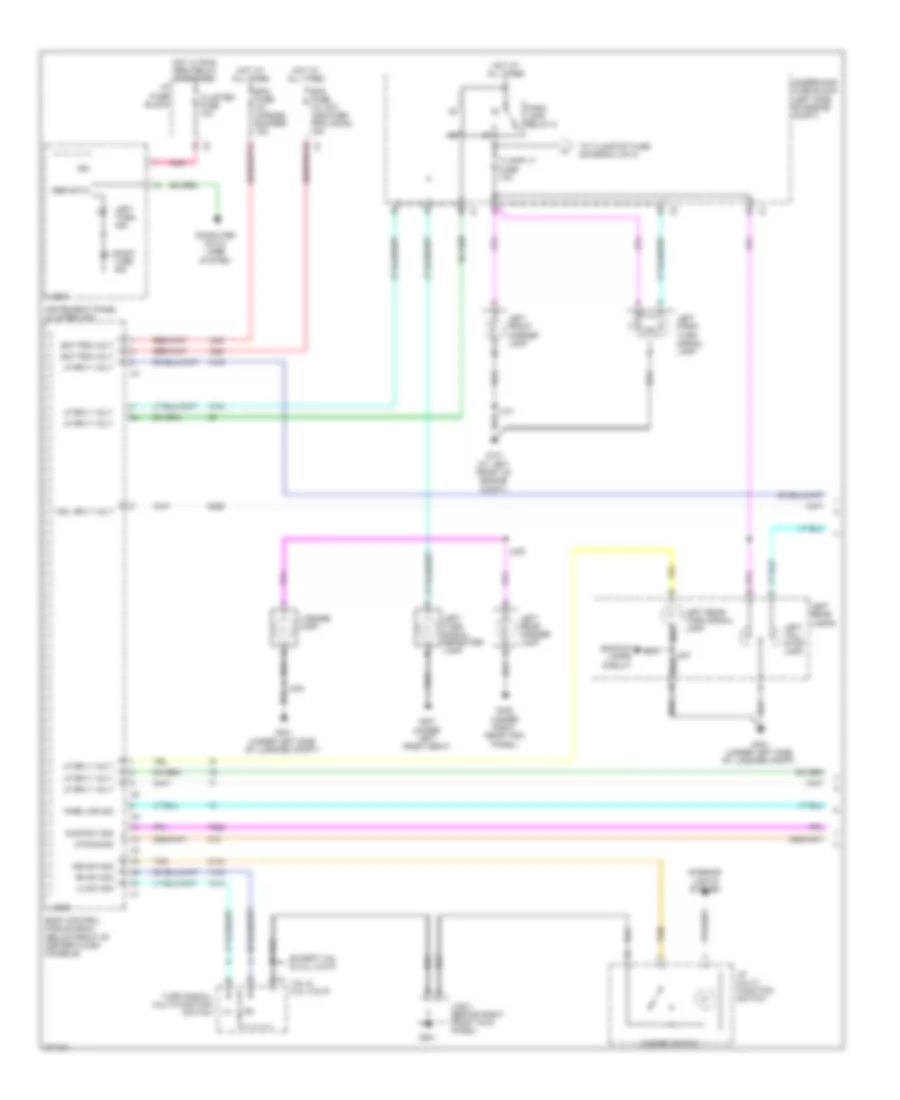Exterior Lamps Wiring Diagram 1 of 2 for Saturn Vue Green Line 2008