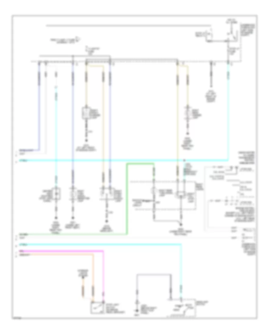Exterior Lamps Wiring Diagram 2 of 2 for Saturn Vue Green Line 2008