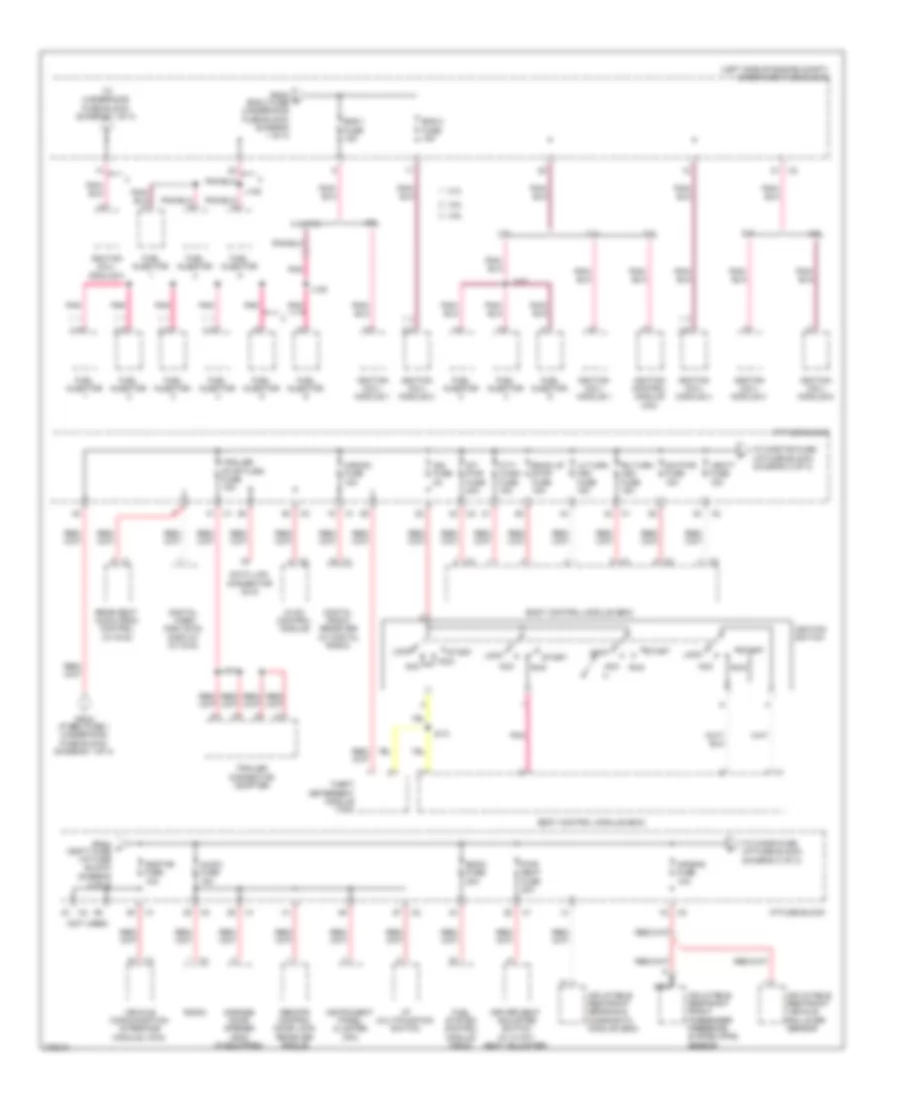 Power Distribution Wiring Diagram (2 of 3) for Saturn Vue Green Line 2008