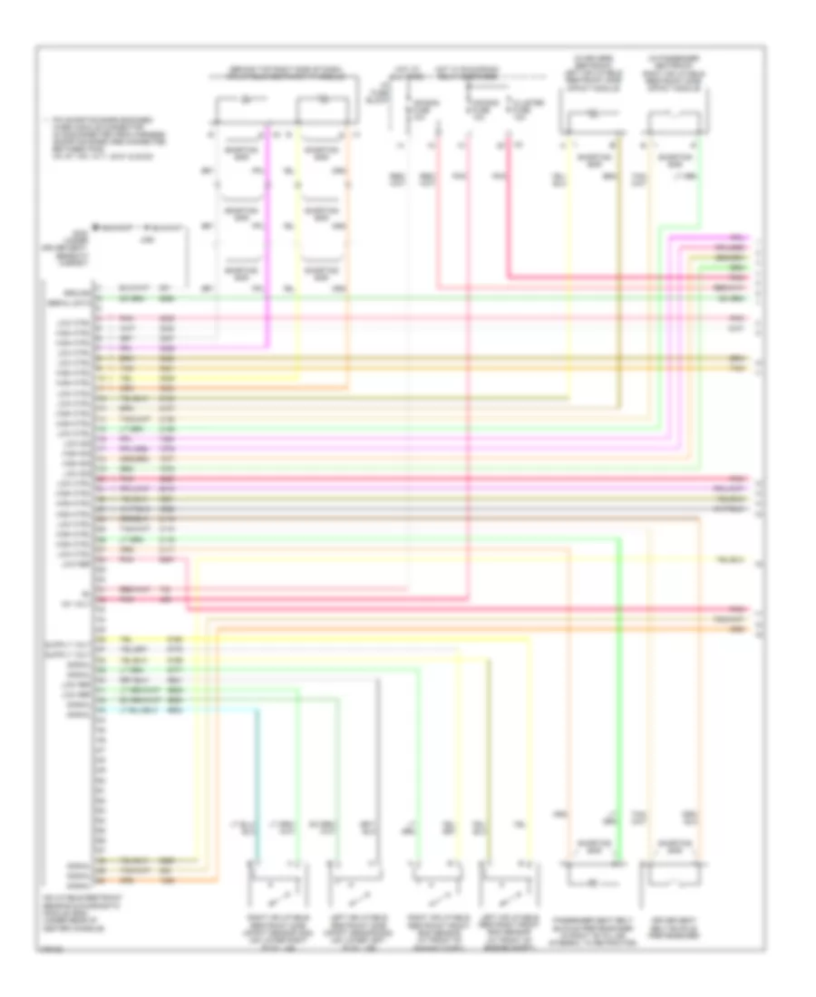 Supplemental Restraints Wiring Diagram 1 of 2 for Saturn Vue Green Line 2008