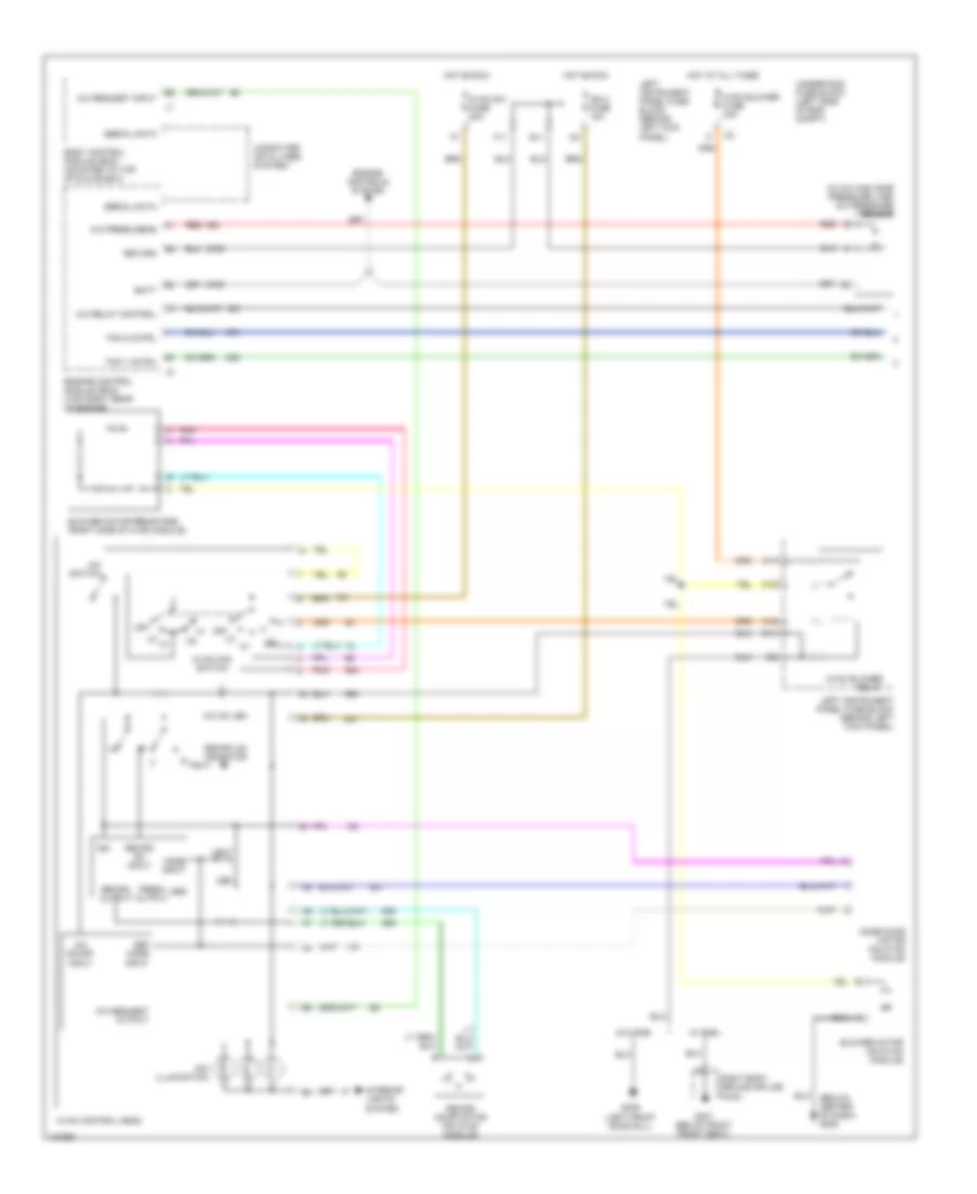 A C Wiring Diagram 1 of 2 for Saturn LW2 2000