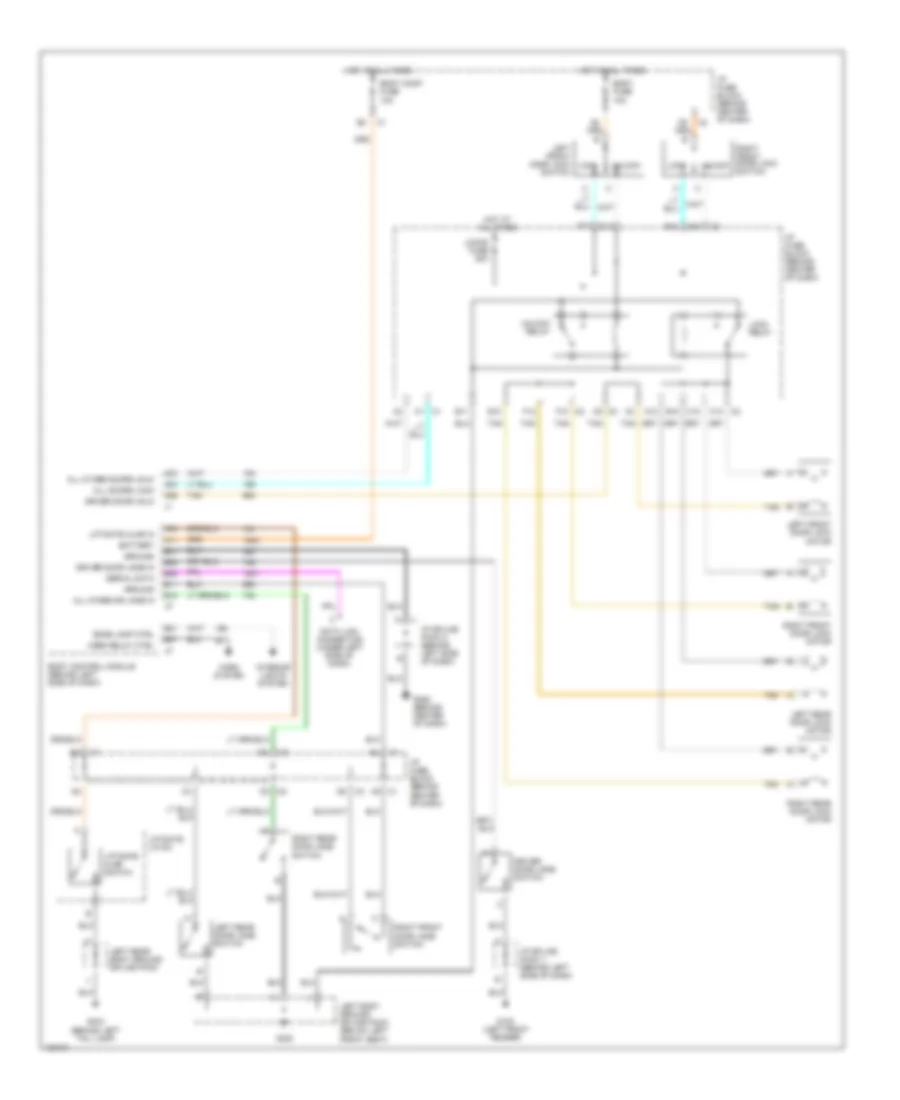 Power Door Lock Wiring Diagram for Saturn SL 2000