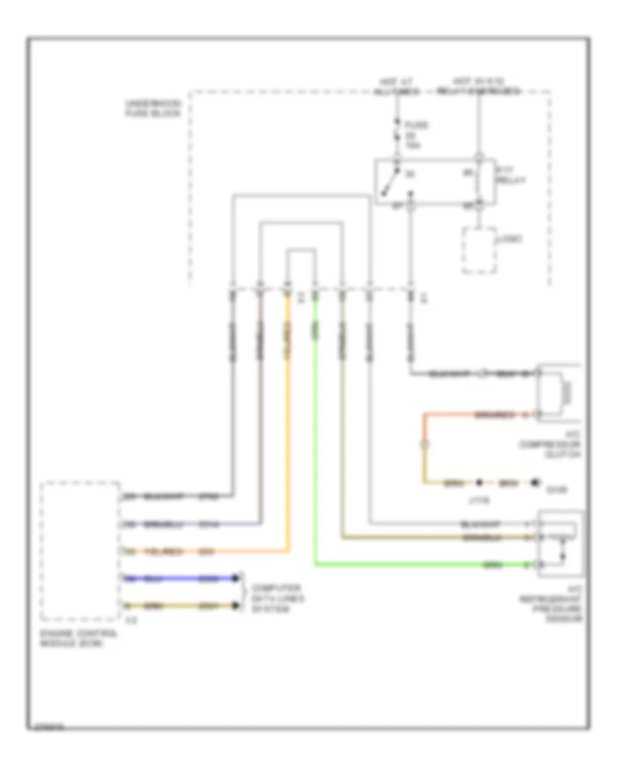 Compressor Wiring Diagram for Saturn Astra XE 2009