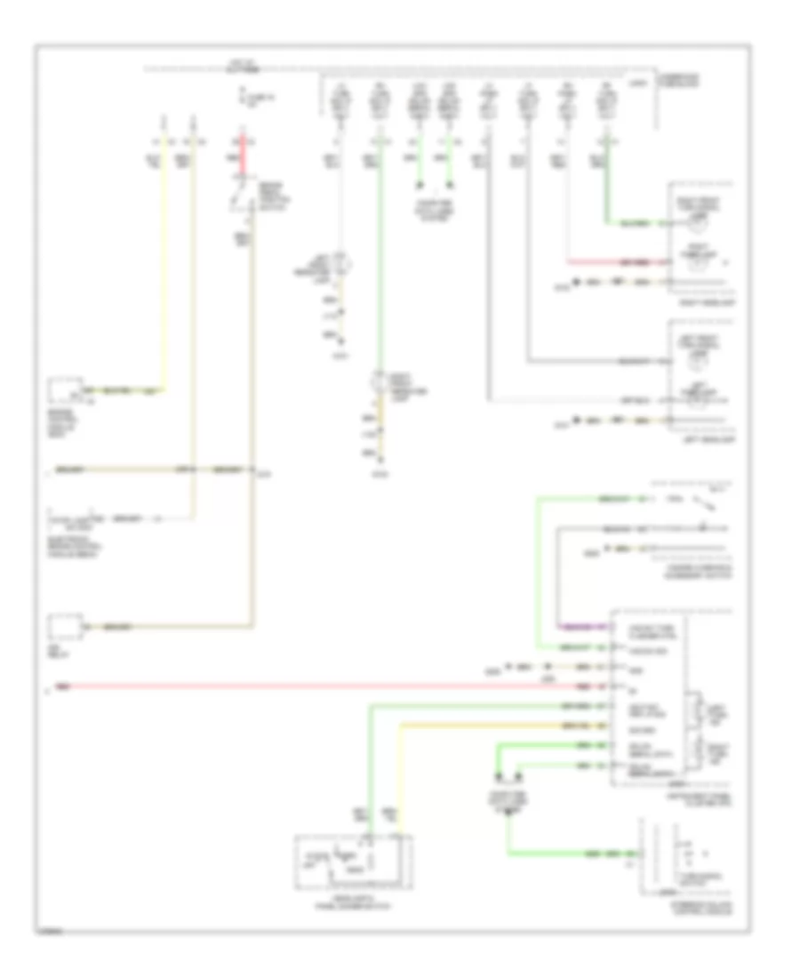 Exterior Lamps Wiring Diagram 2 of 2 for Saturn Astra XE 2009