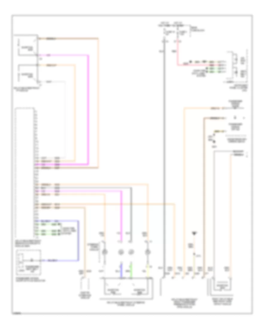 Supplemental Restraints Wiring Diagram 1 of 2 for Saturn Astra XE 2009