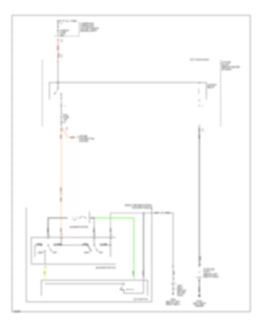 Power Top Sunroof Wiring Diagrams for Saturn SL1 2000