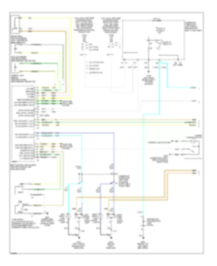 Exterior Lamps Wiring Diagram 1 of 2 for Saturn Aura Green Line 2009