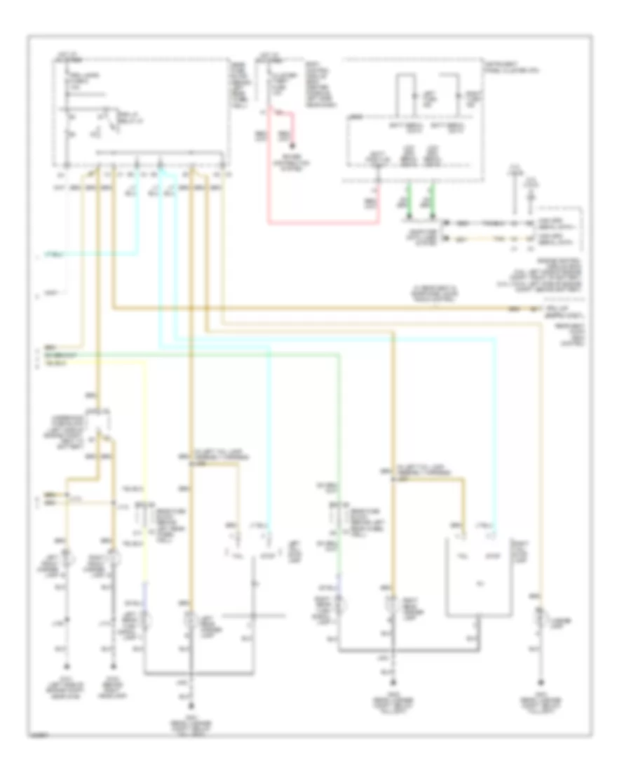 Exterior Lamps Wiring Diagram 2 of 2 for Saturn Aura Green Line 2009