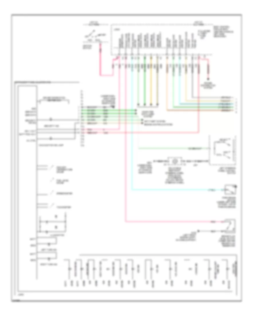 Instrument Cluster Wiring Diagram 1 of 2 for Saturn Aura Green Line 2009
