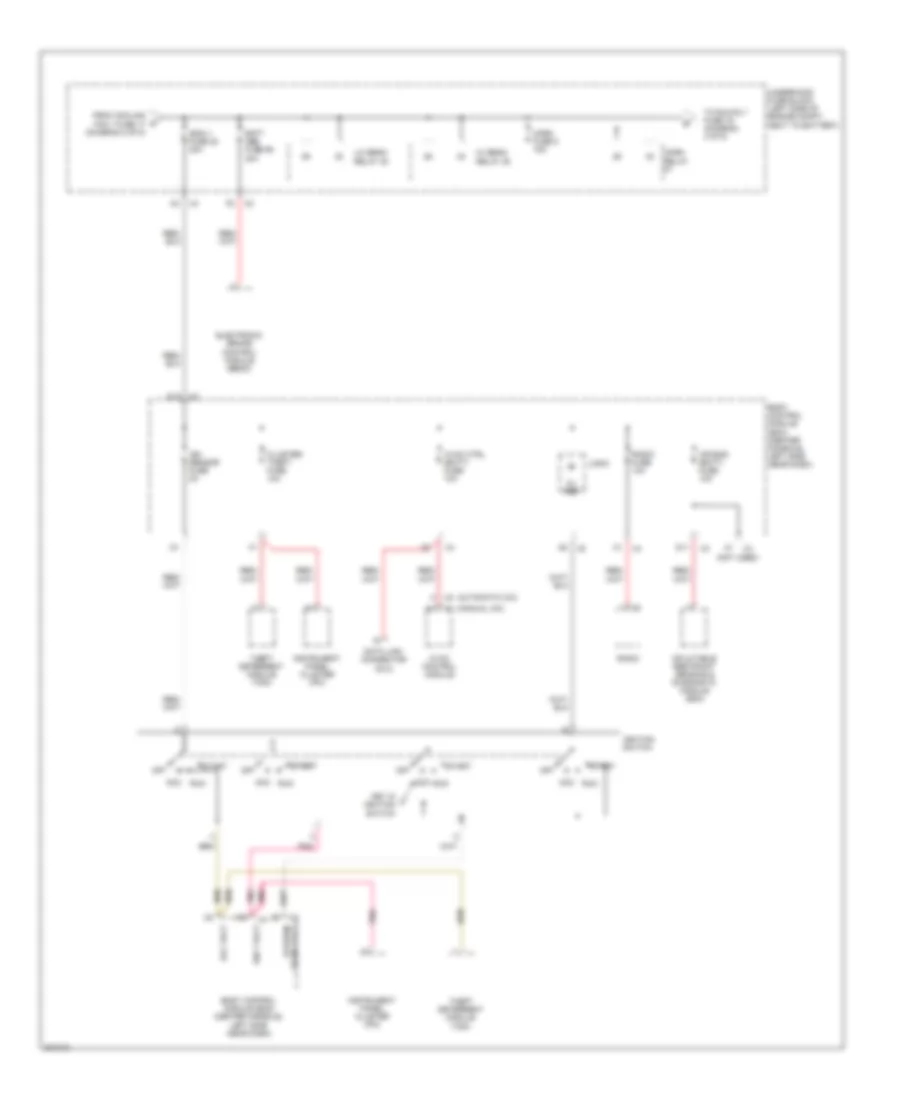 Power Distribution Wiring Diagram (3 of 5) for Saturn Aura Green Line 2009
