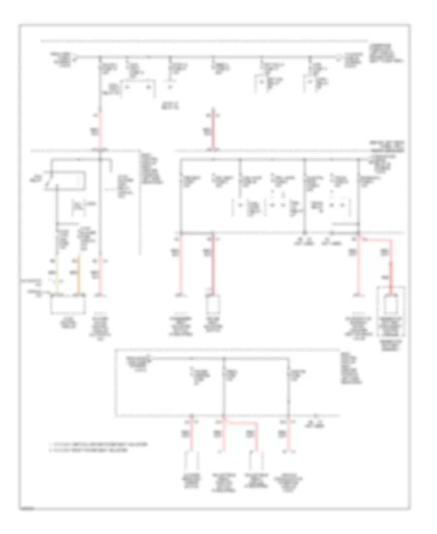 Power Distribution Wiring Diagram 4 of 5 for Saturn Aura Green Line 2009
