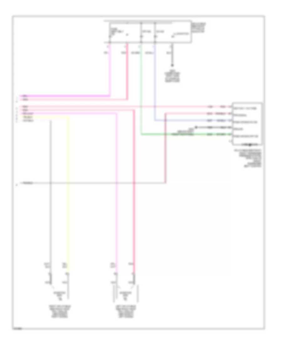Supplemental Restraints Wiring Diagram (3 of 3) for Saturn Aura Green Line 2009