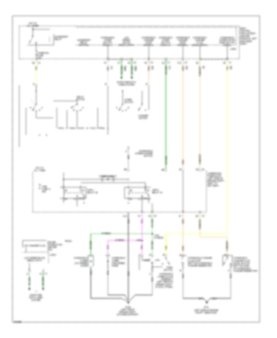 Электросхема стеклоочистителя, дворников и омывателя для Saturn Aura XE 2009