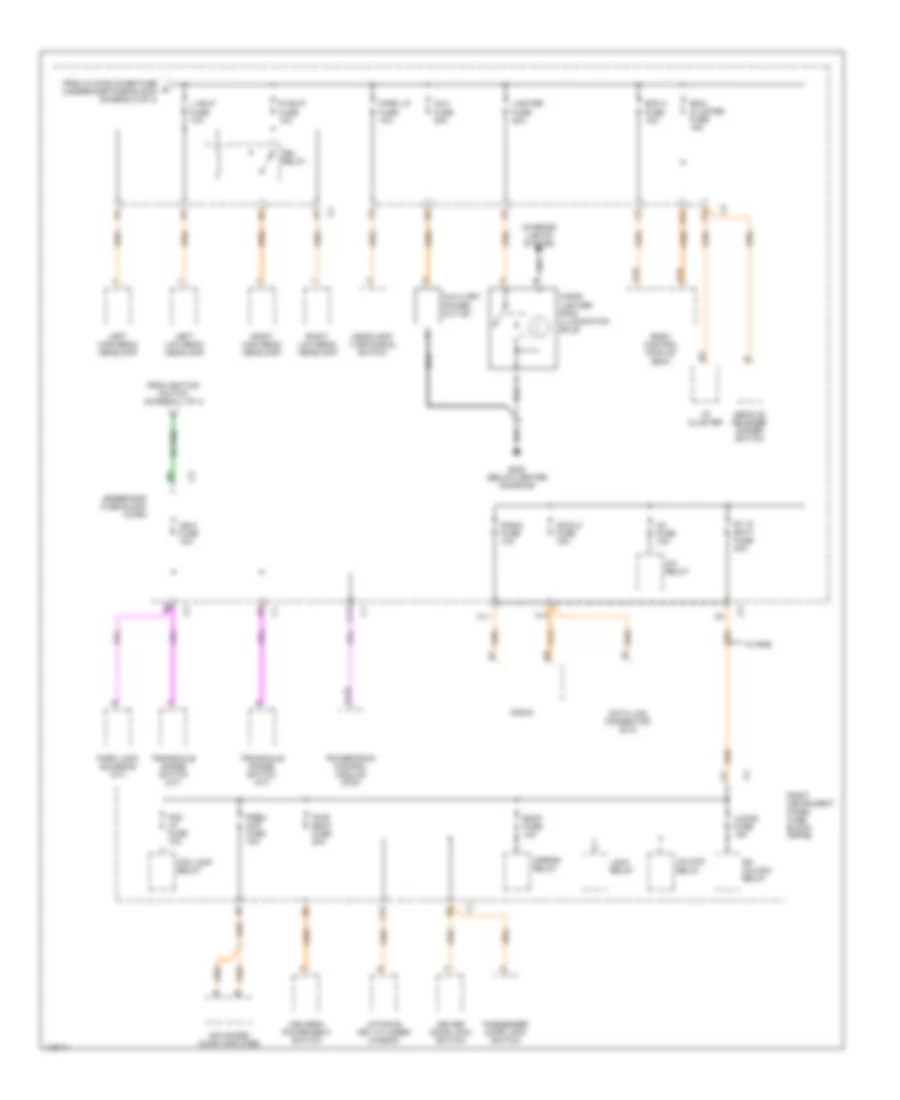 Power Distribution Wiring Diagram (3 of 4) for Saturn L100 2001