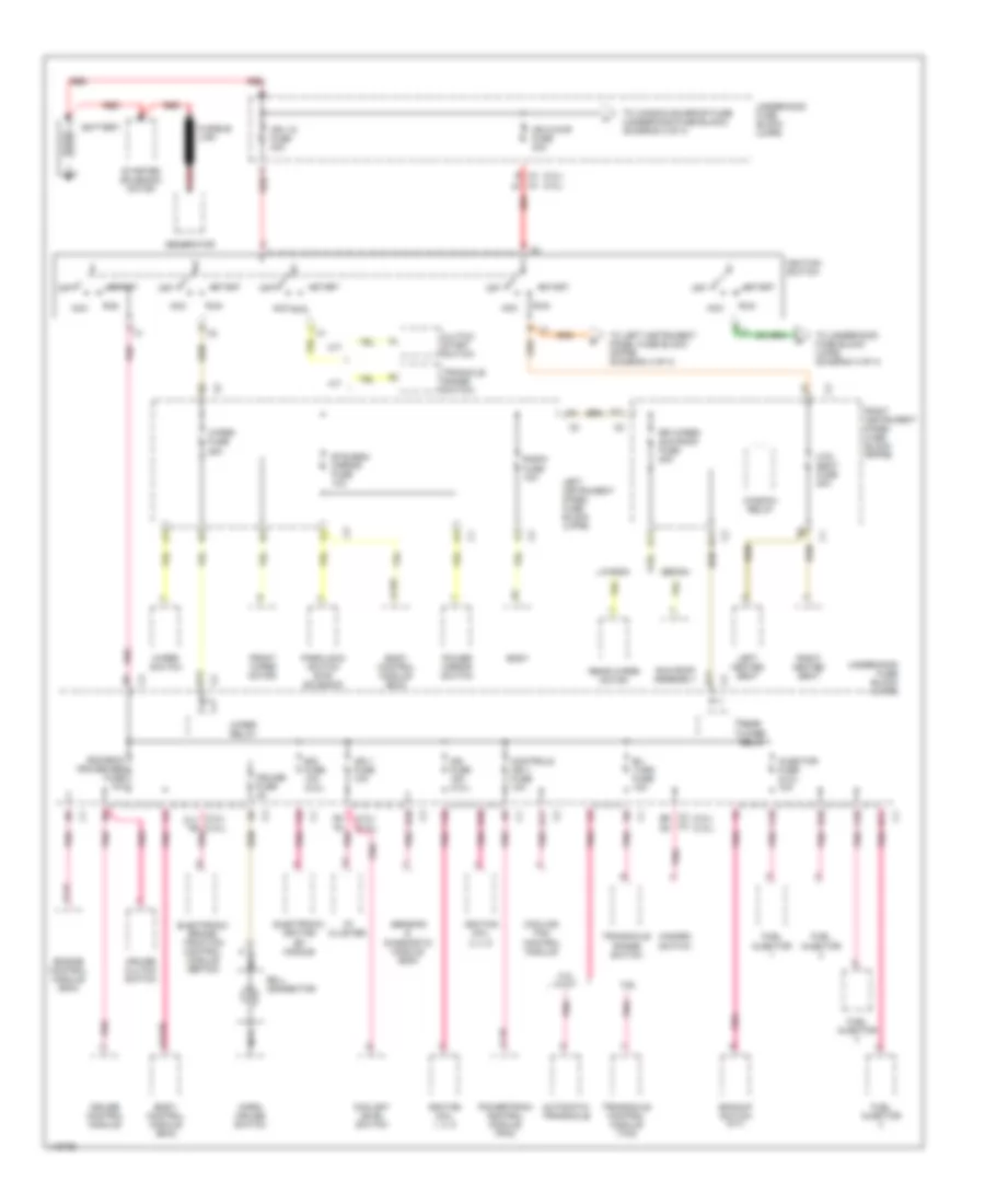 Power Distribution Wiring Diagram 1 of 4 for Saturn L200 2001