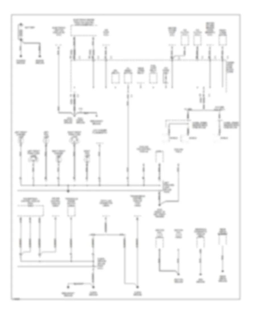 Ground Distribution Wiring Diagram 1 of 3 for Saturn LW300 2001