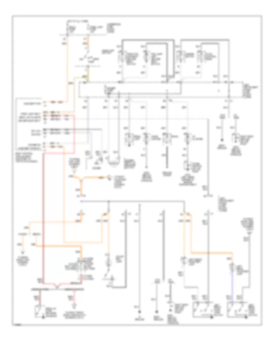 Interior Light Wiring Diagram 1 of 2 for Saturn LW300 2001