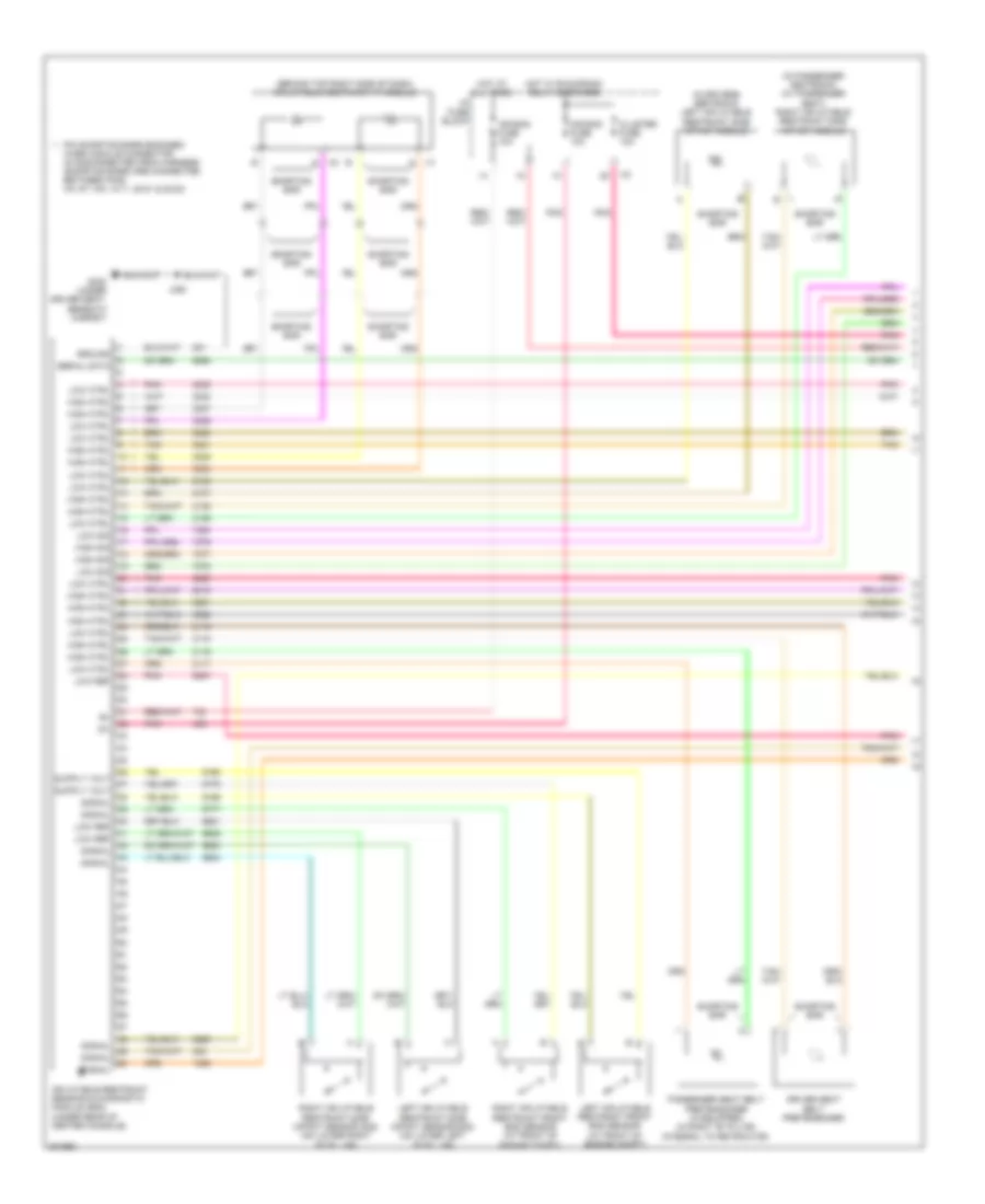 Supplemental Restraints Wiring Diagram 1 of 2 for Saturn Vue Green Line 2009