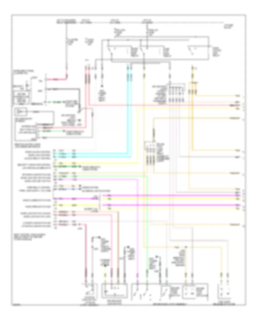 Forced Entry Wiring Diagram 1 of 2 for Saturn Vue Green Line 2009