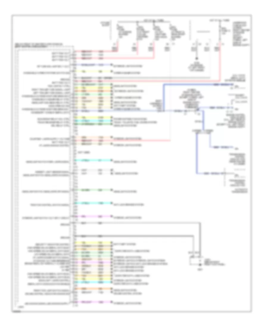 Body Control Modules Wiring Diagram 1 of 2 for Saturn Vue Green Line 2009