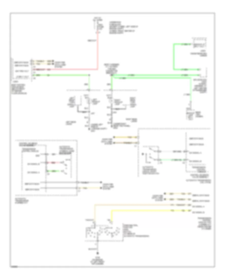 Backup Lamps Wiring Diagram for Saturn Vue Green Line 2009