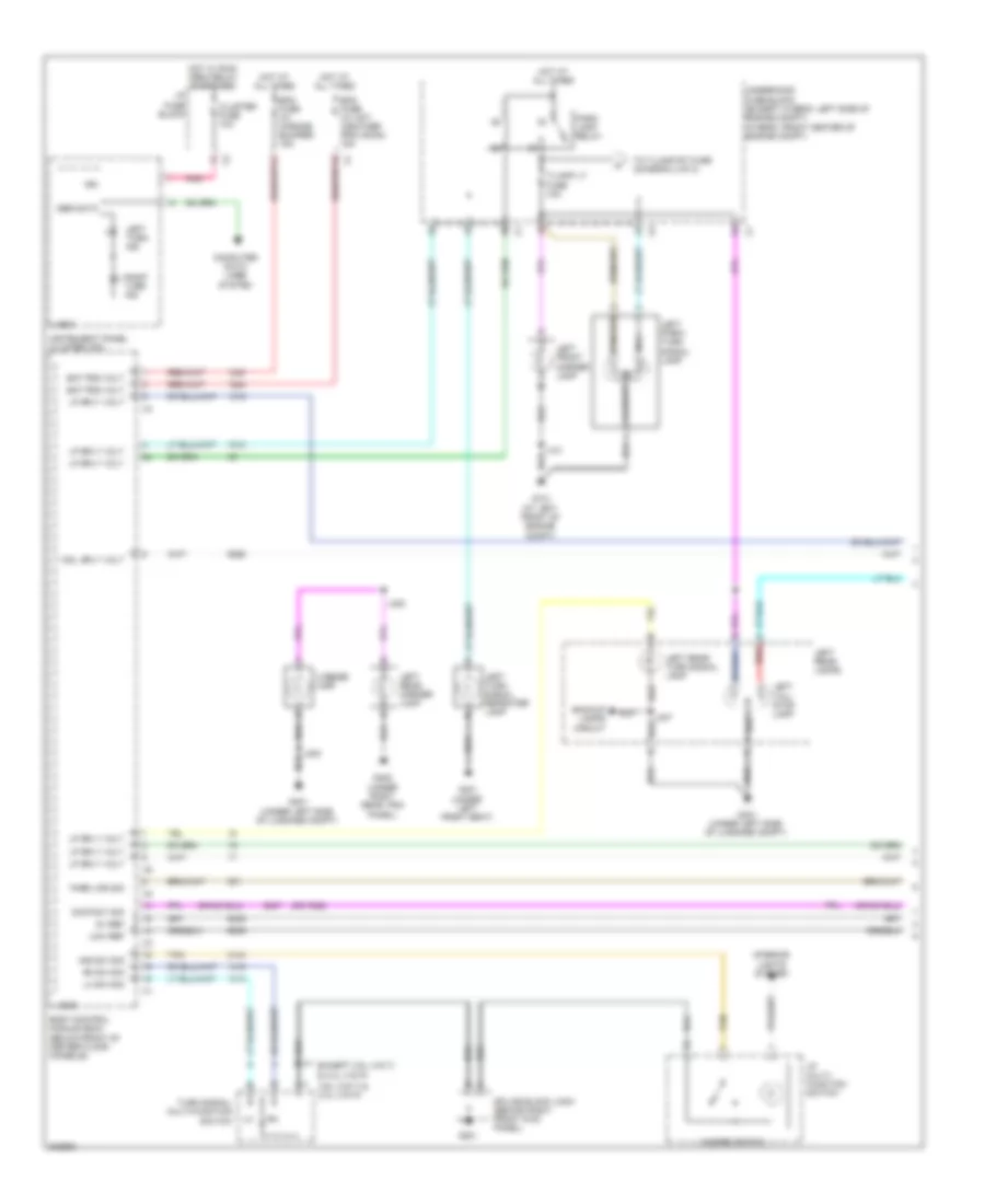 Exterior Lamps Wiring Diagram (1 of 2) for Saturn Vue Green Line 2009