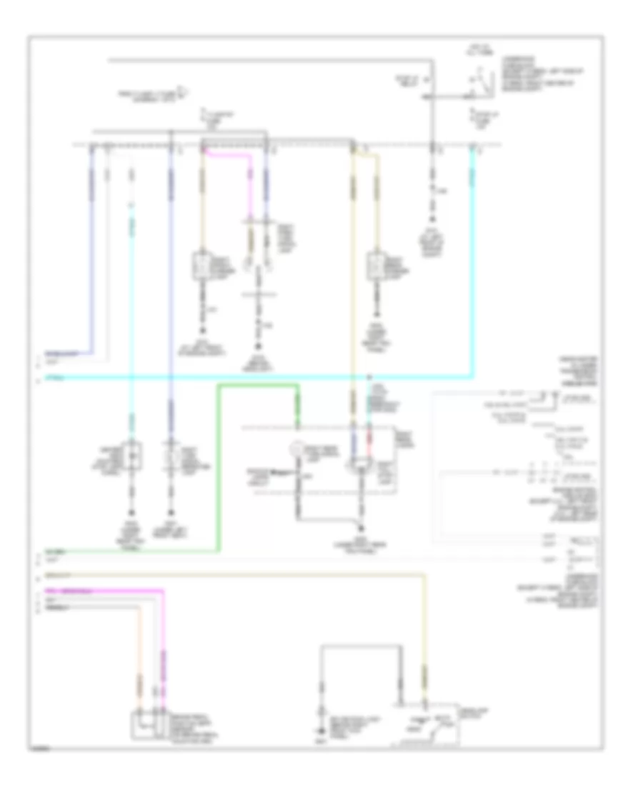 Exterior Lamps Wiring Diagram 2 of 2 for Saturn Vue Green Line 2009