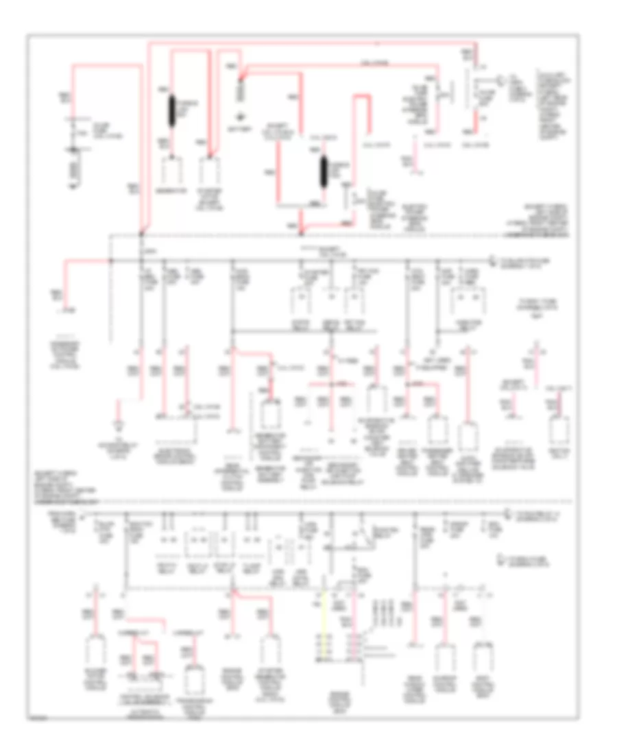 Power Distribution Wiring Diagram 1 of 5 for Saturn Vue Green Line 2009