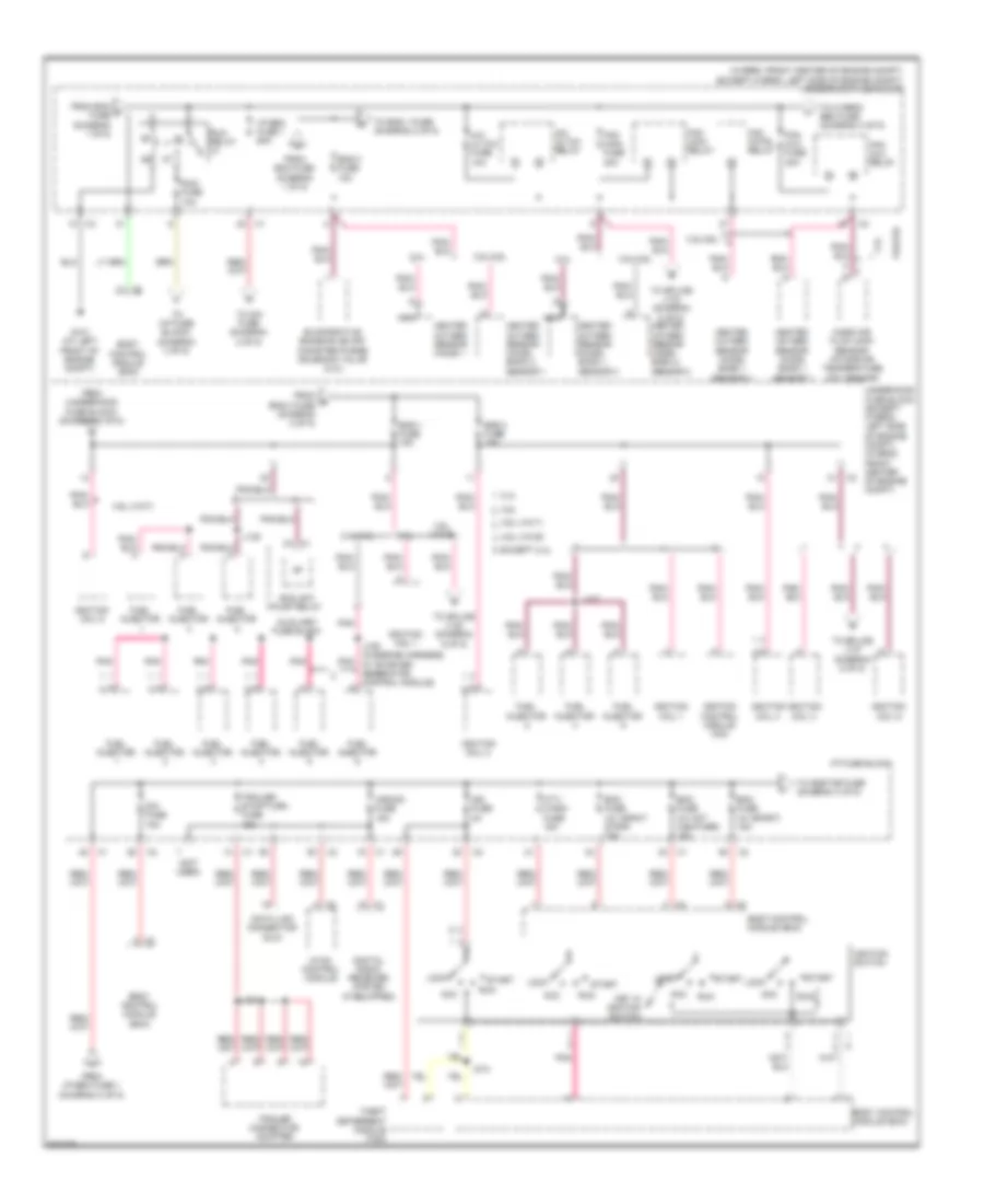 Power Distribution Wiring Diagram 2 of 5 for Saturn Vue Green Line 2009
