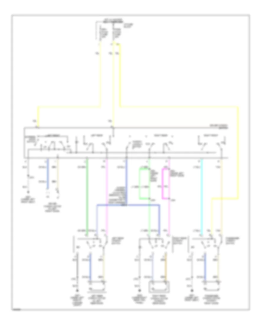 Power Windows Wiring Diagram for Saturn Vue Green Line 2009