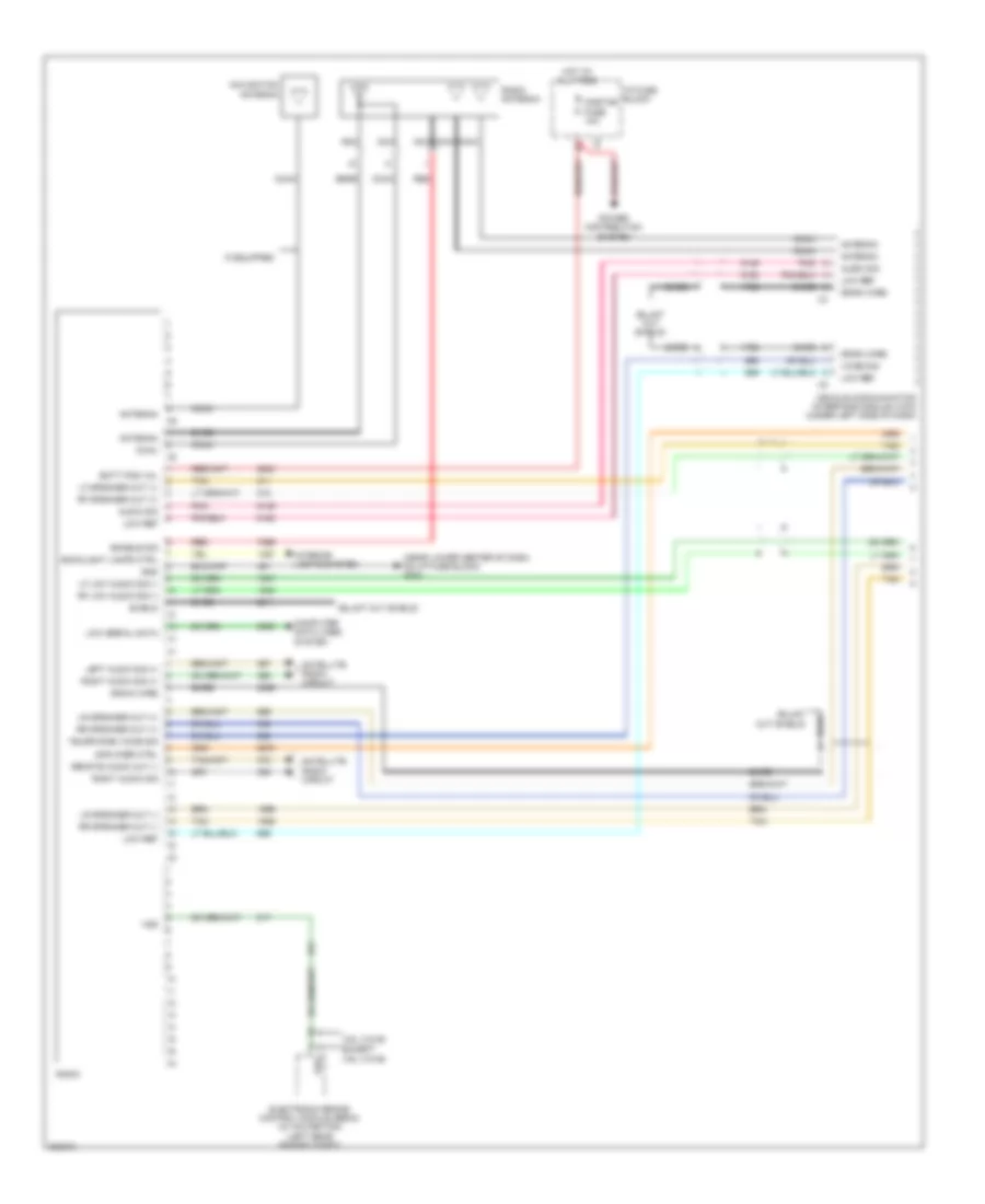 Premium Radio Wiring Diagram (1 of 2) for Saturn Vue Green Line 2009