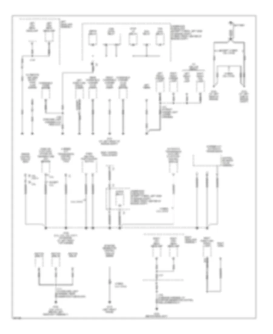 Ground Distribution Wiring Diagram 1 of 5 for Saturn Vue Red Line 2009
