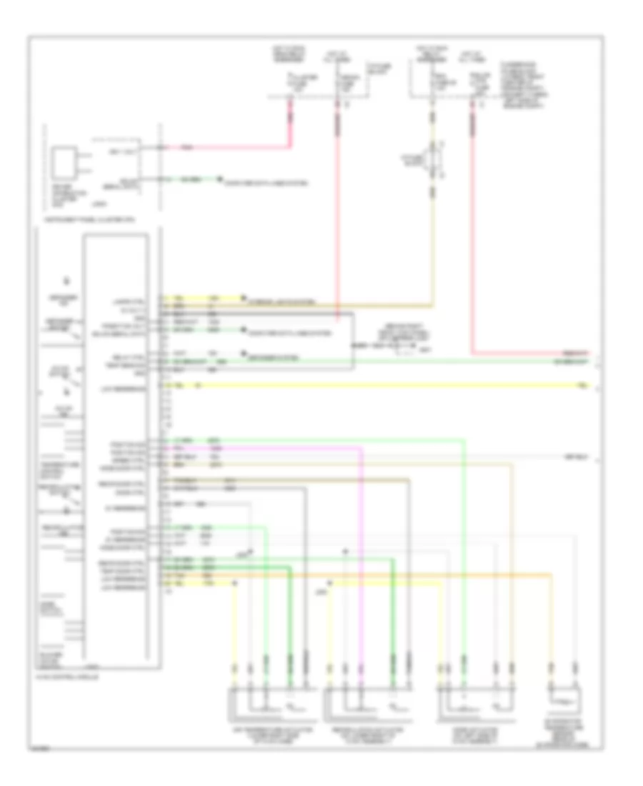 3.5L VIN N, Manual AC Wiring Diagram (1 of 2) for Saturn Vue XE 2009