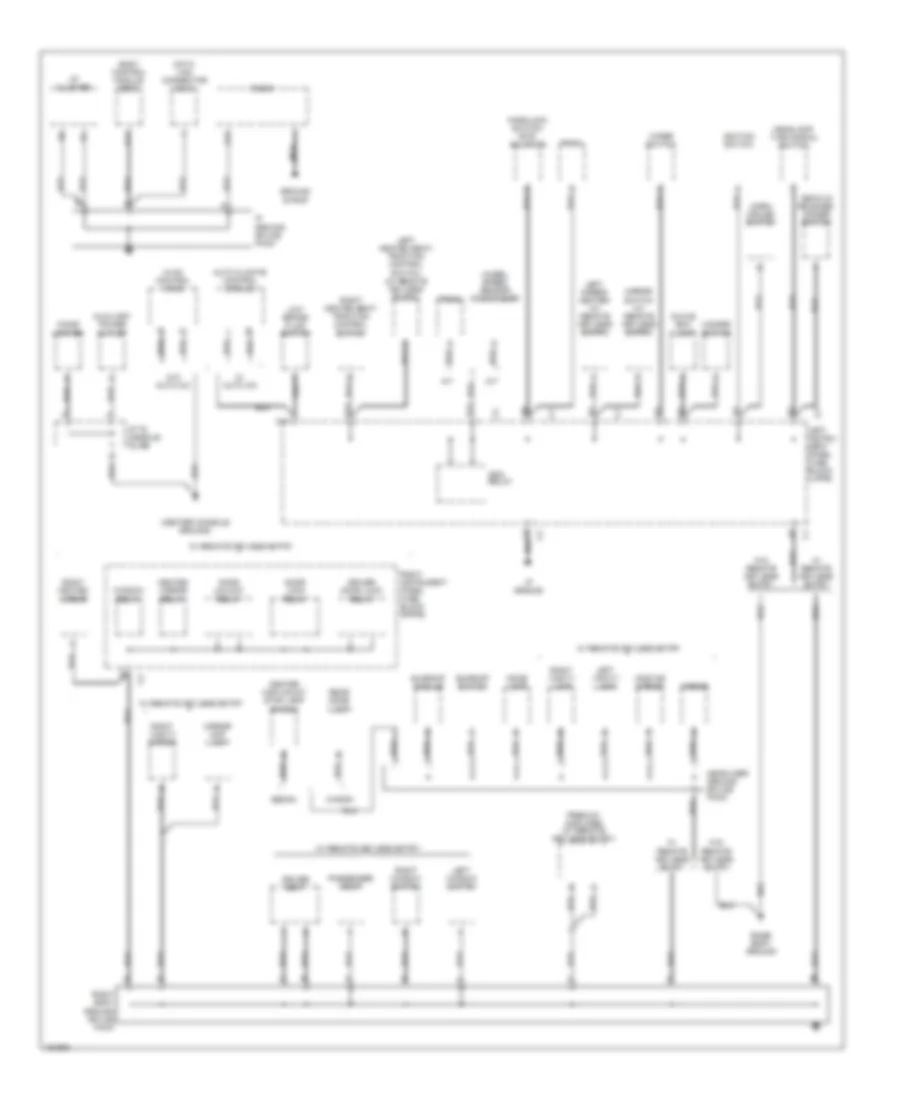 Ground Distribution Wiring Diagram 2 of 3 for Saturn L100 2002