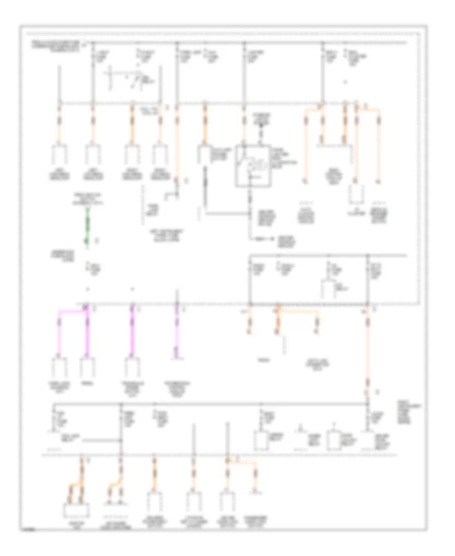 Power Distribution Wiring Diagram (3 of 4) for Saturn L100 2002