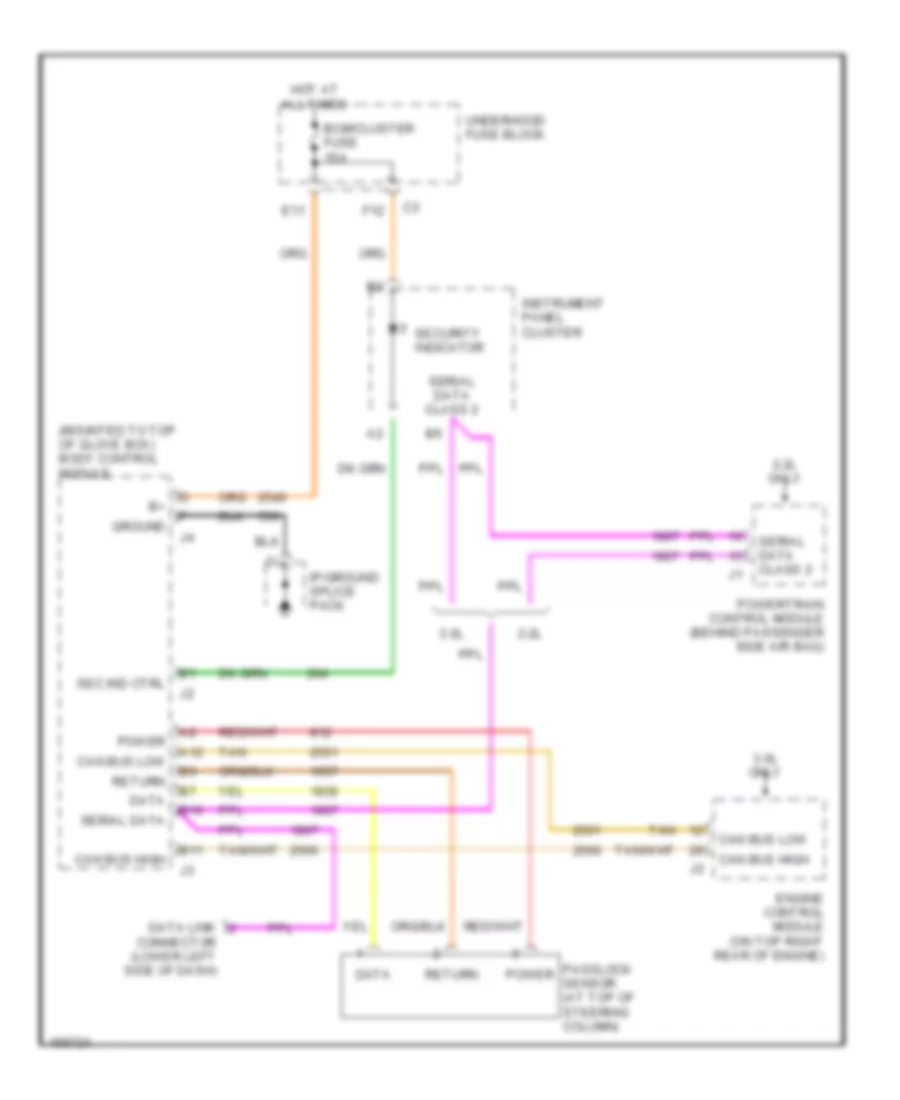 Passlock Wiring Diagram for Saturn L300 2002