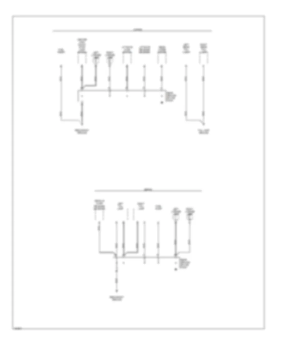 Ground Distribution Wiring Diagram 3 of 3 for Saturn L300 2002