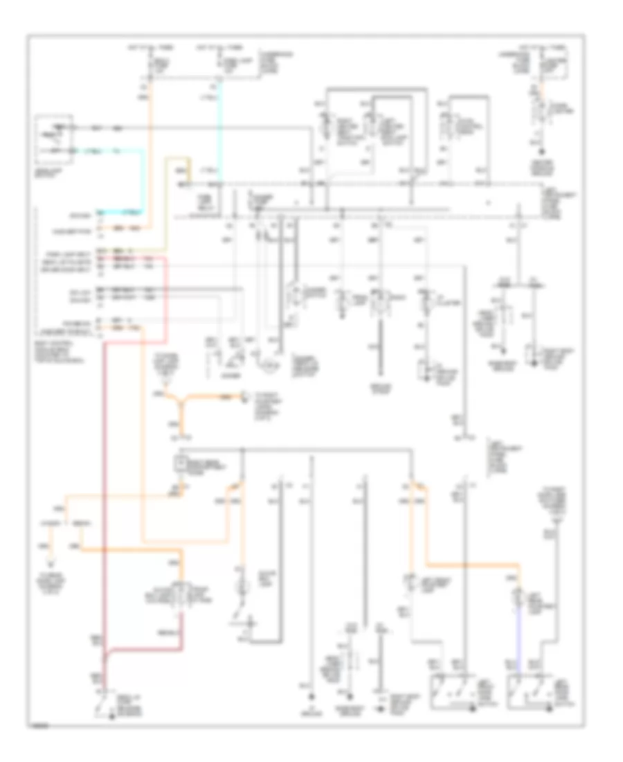 Interior Light Wiring Diagram (1 of 2) for Saturn L300 2002
