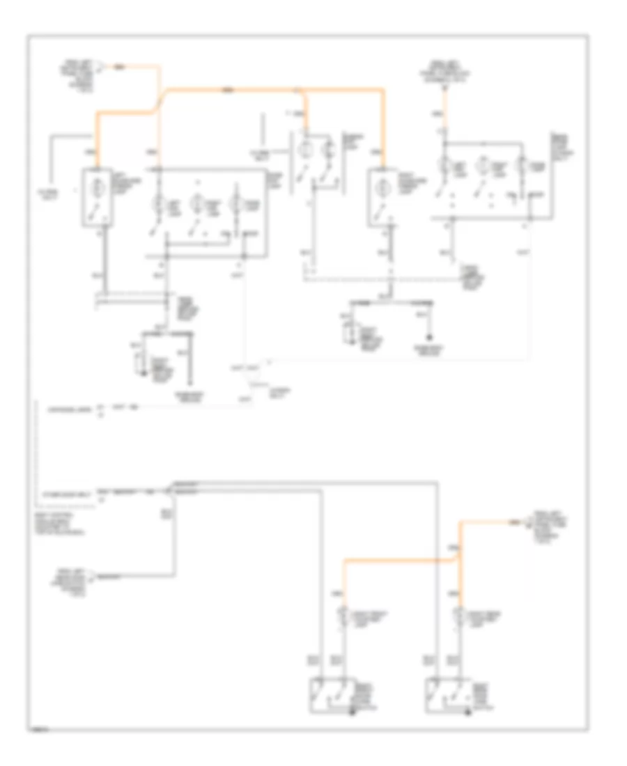 Interior Light Wiring Diagram 2 of 2 for Saturn L300 2002