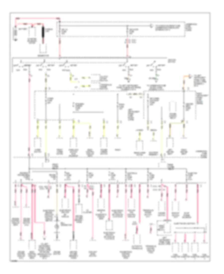 Power Distribution Wiring Diagram (1 of 4) for Saturn L300 2002