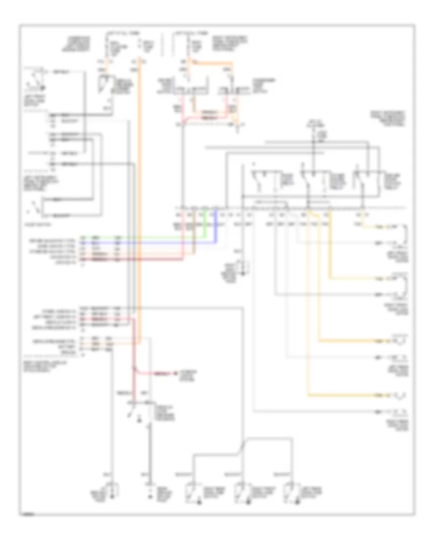 Power Door Lock Wiring Diagram for Saturn L300 2002