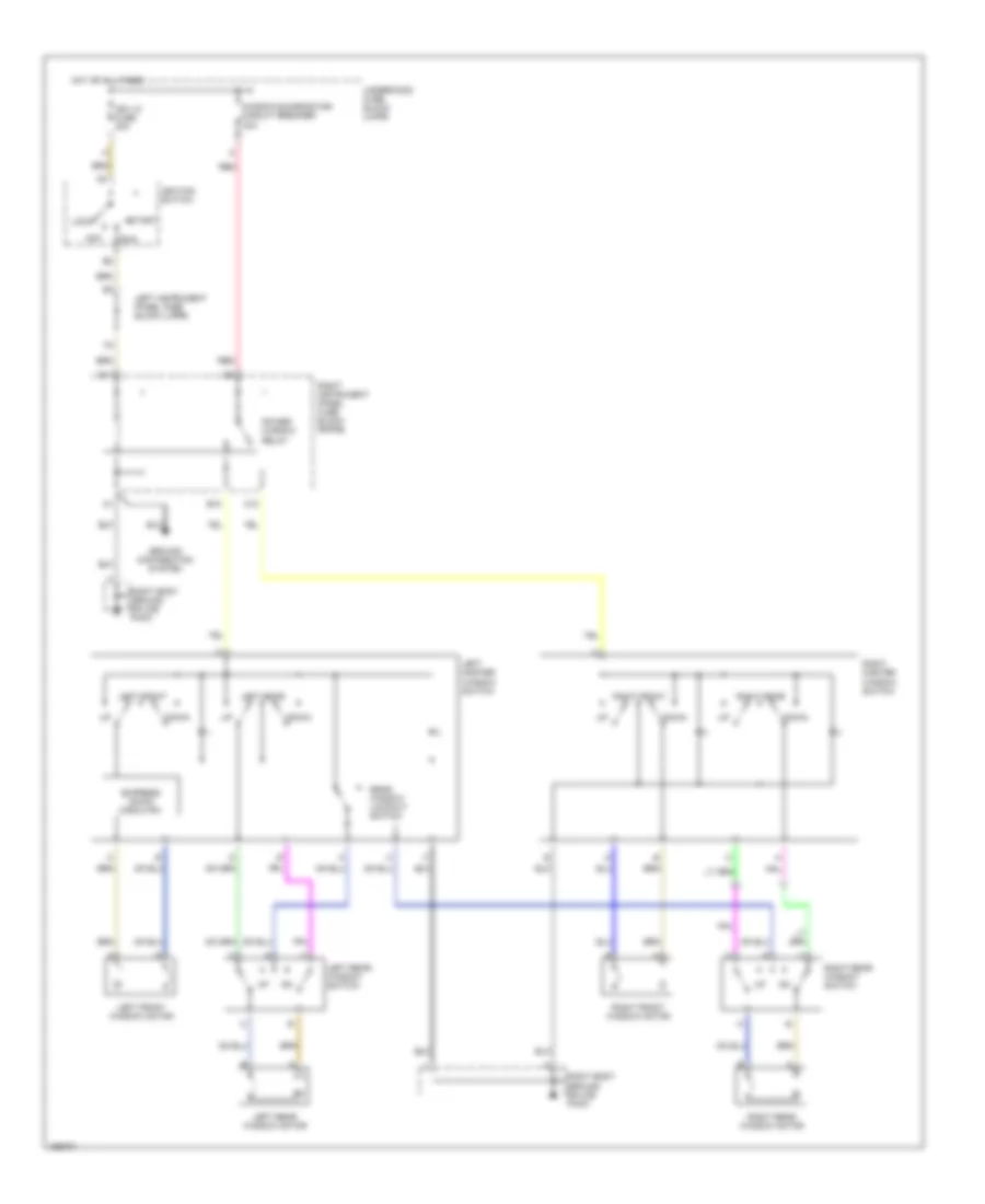 Power Window Wiring Diagram for Saturn L300 2002