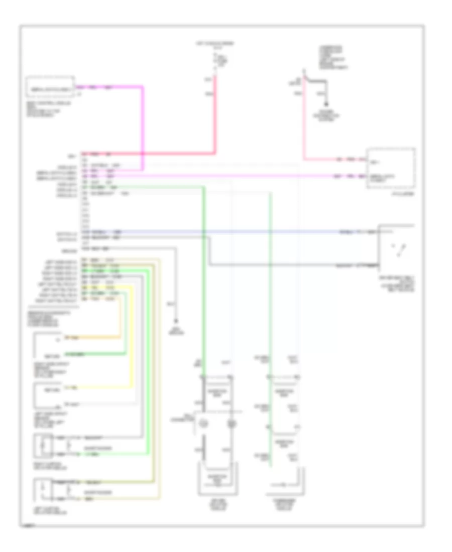 Supplemental Restraint Wiring Diagram for Saturn L300 2002