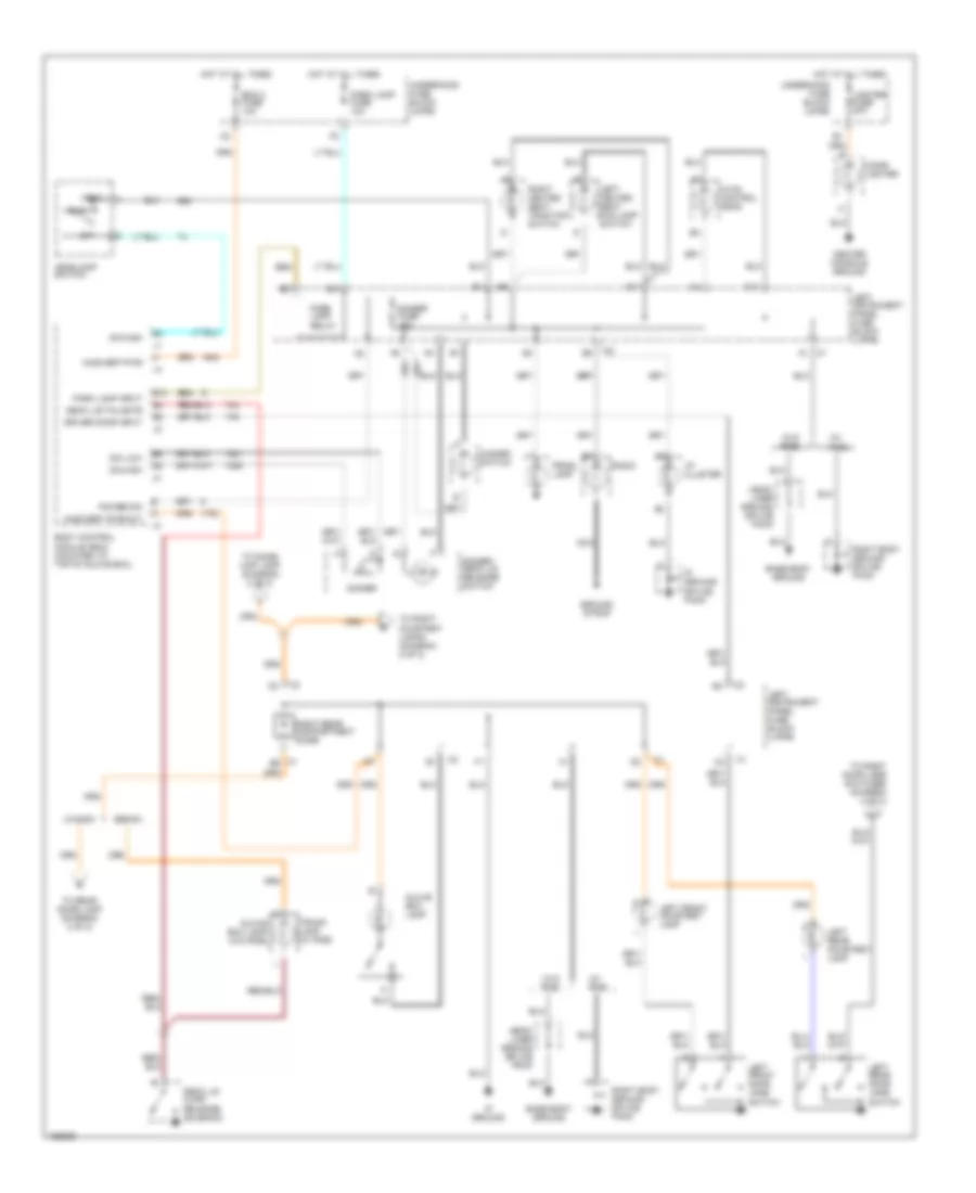 Interior Light Wiring Diagram 1 of 2 for Saturn LW200 2002