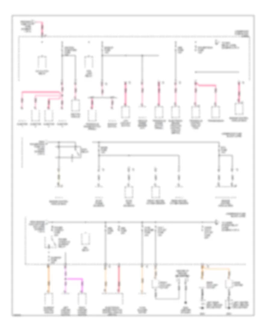 2.2L VIN F, Power Distribution Wiring Diagram (2 of 4) for Saturn Vue 2002